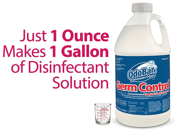 1 Oz of OdoBan Germ Control Makes 1 Gallon of Disinfectant Solution